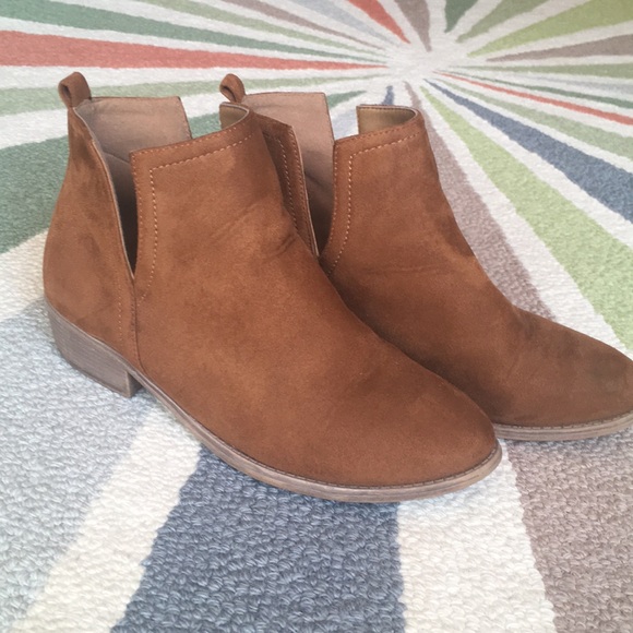 Shoes | Cognac Rimi Bootie | Poshmark